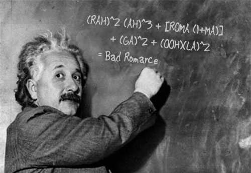 Albert Einstein és Híres Bad Romancialitás képlete